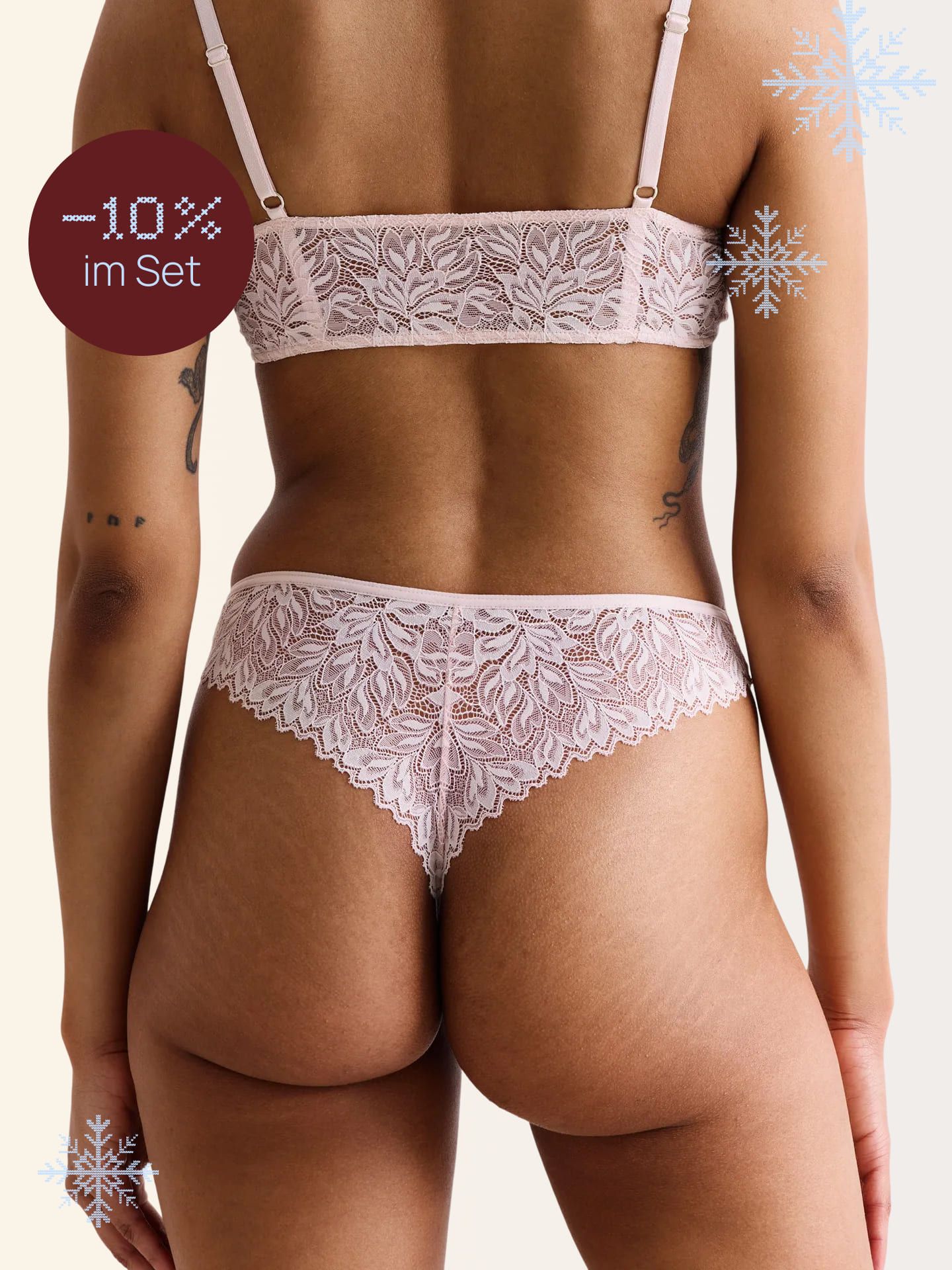 Dreamy Lace High Waist Brazil Thong